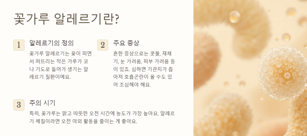 꽃가루 알레르기 치료법