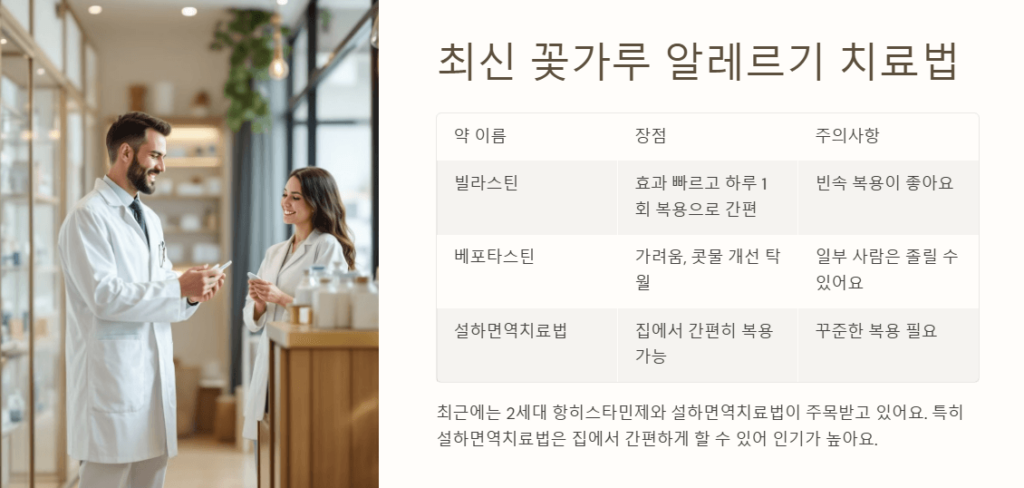 꽃가루 알레르기 치료