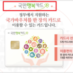 국민행복카드 바우처