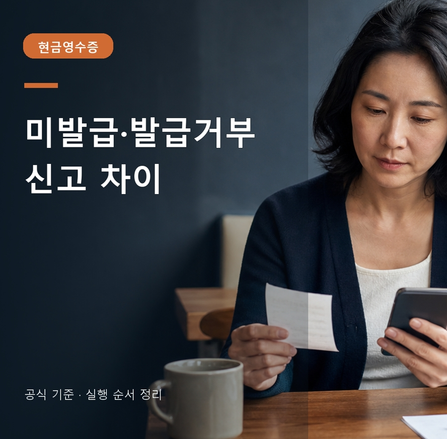 현금영수증 미발급 신고 발급거부 차이