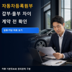 자동차등록원부 갑부을부 차이