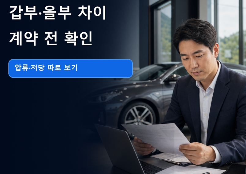 자동차등록원부 갑부을부 차이